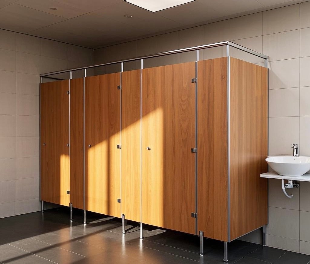 What is a toilet partition?